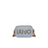 Borsa Donna a tracolla, in denim, con maxi logo frontale