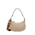 Borsa a mezza luna beige 