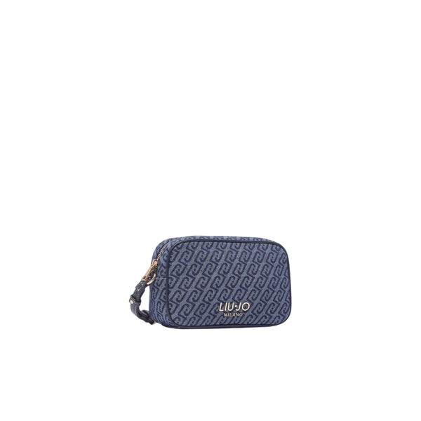 Borsa a tracolla in denim jacquard