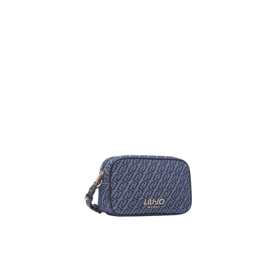 Borsa a tracolla in denim jacquard