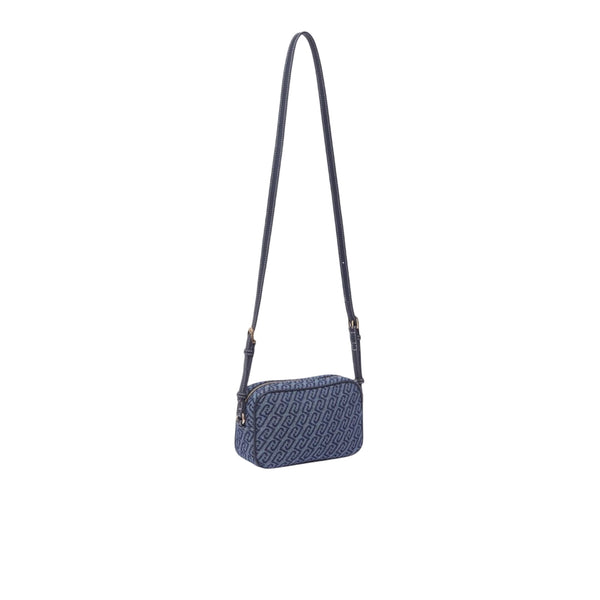 Borsa a tracolla in denim jacquard
