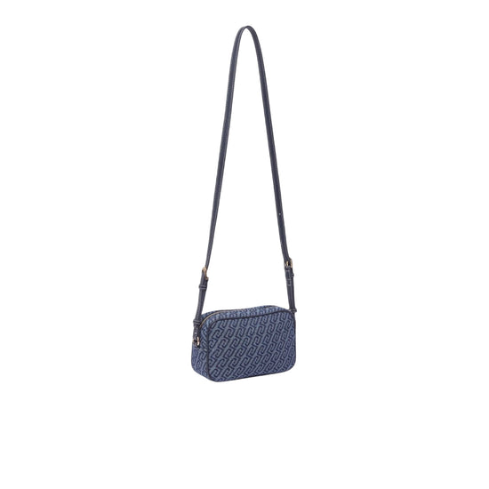 Borsa a tracolla in denim jacquard