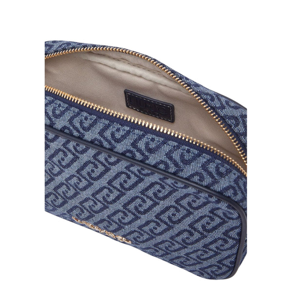 Borsa a tracolla in denim jacquard