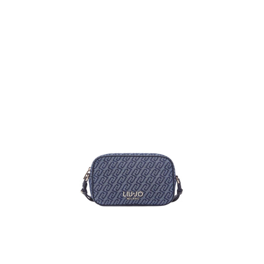 Borsa a tracolla in denim jacquard