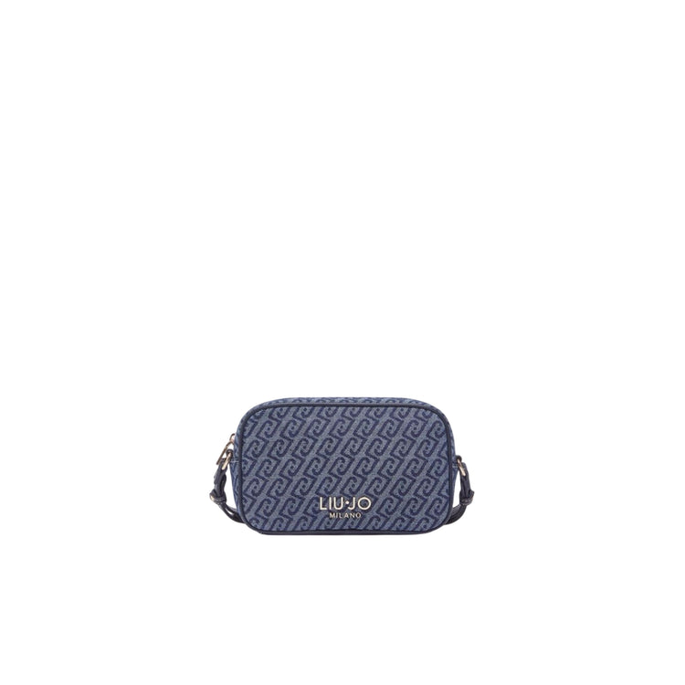 Borsa a tracolla in denim jacquard
