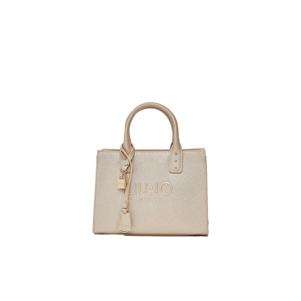 Borsa a mano Donna piccola con charm Oro