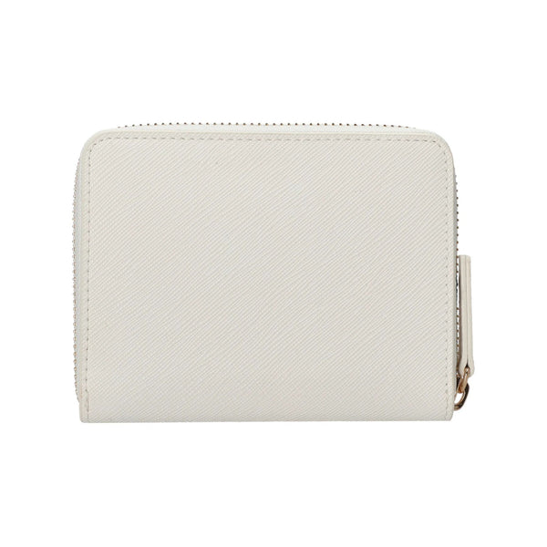 Portafoglio Donna in ecopelle Bianca, con logo in rilievo e tasca interna per monete