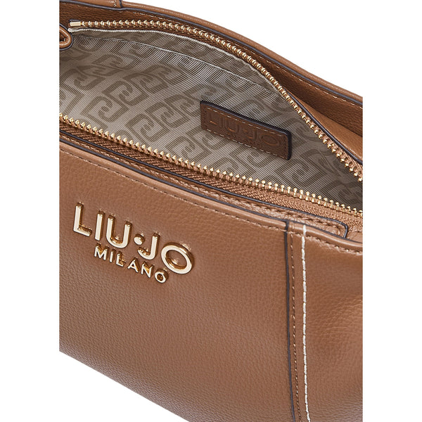 Borsa Donna in similpelle Cuoio, con fodera logata