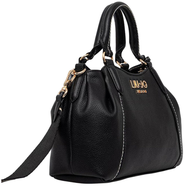 Borsa nera modello Trepida in ecopelle