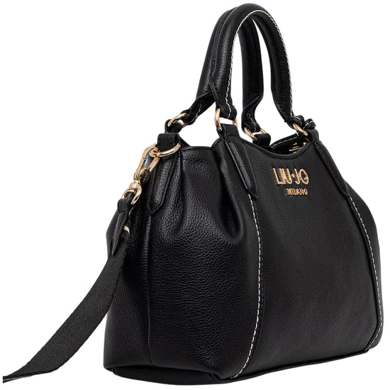 Borsa nera modello Trepida in ecopelle