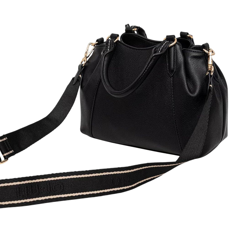 Borsa nera modello Trepida in ecopelle