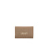 Portafoglio Donna Beige, con numerosi slot e bottone