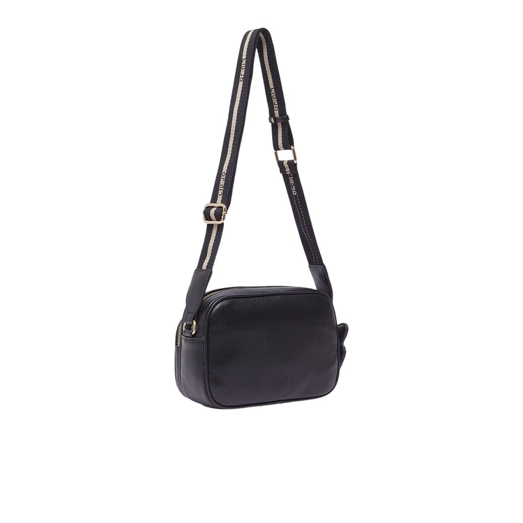 Borsa a tracolla Donna con portamonete Nero retro