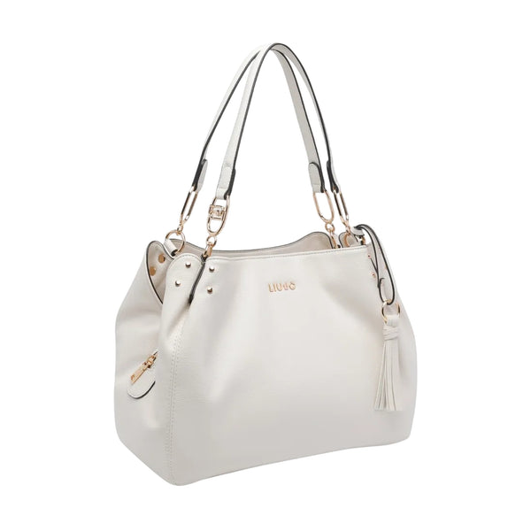 Borsa Donna a spalla con charm con frange