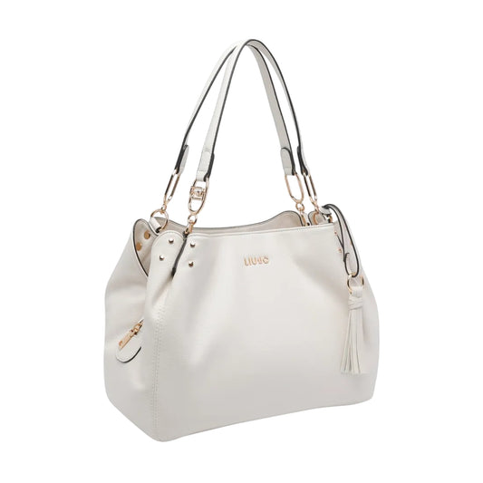 Borsa Donna a spalla con charm con frange