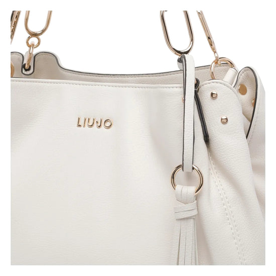 Borsa Donna a spalla con charm con frange dettaglio