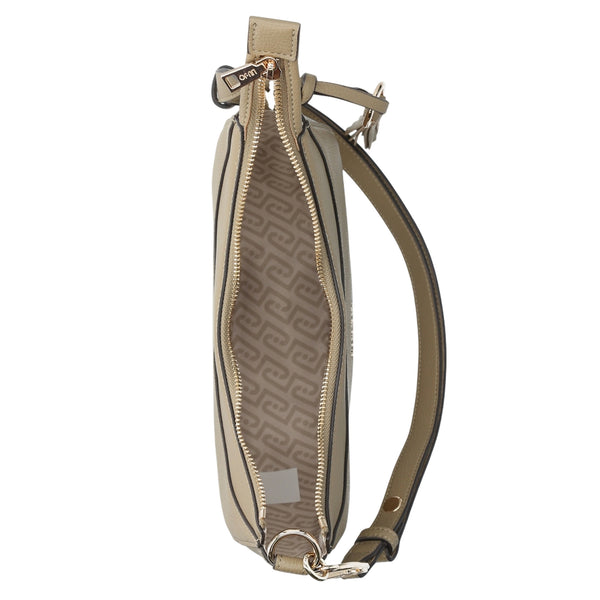 Borsa hobo media donna con charm Mud - dettaglio interno