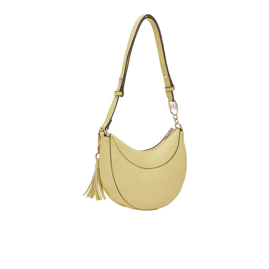 Borsa hobo Donna media con charm Giallo retro