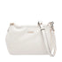 Borsa a tracolla crema con dettagli in oro