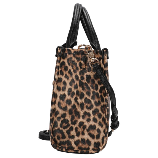 Borsa a mano maculata con tracolla rimovibile