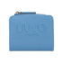 Portafoglio Donna Azzurro compatto, con numerosi slot per carte e scomparto per banconote