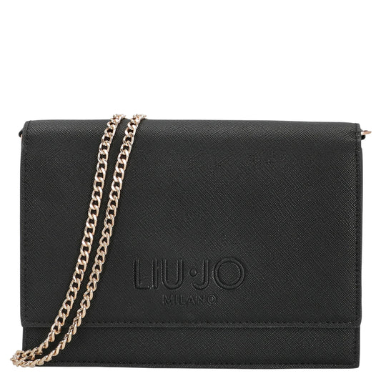 Borsa a tracolla Donna con catena Nero