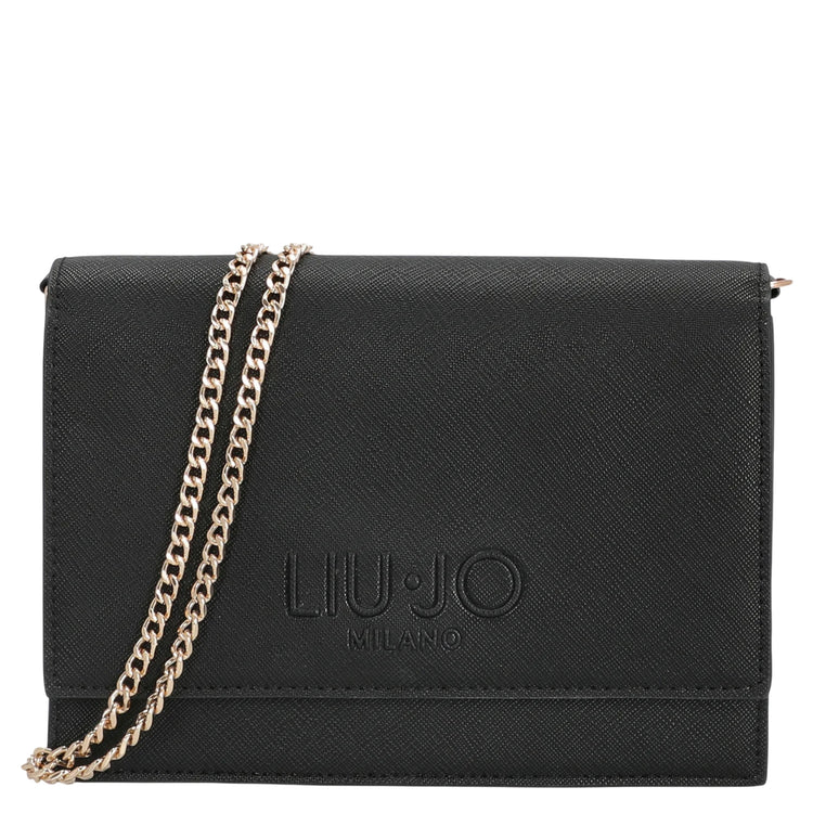 Borsa a tracolla Donna con catena Nero