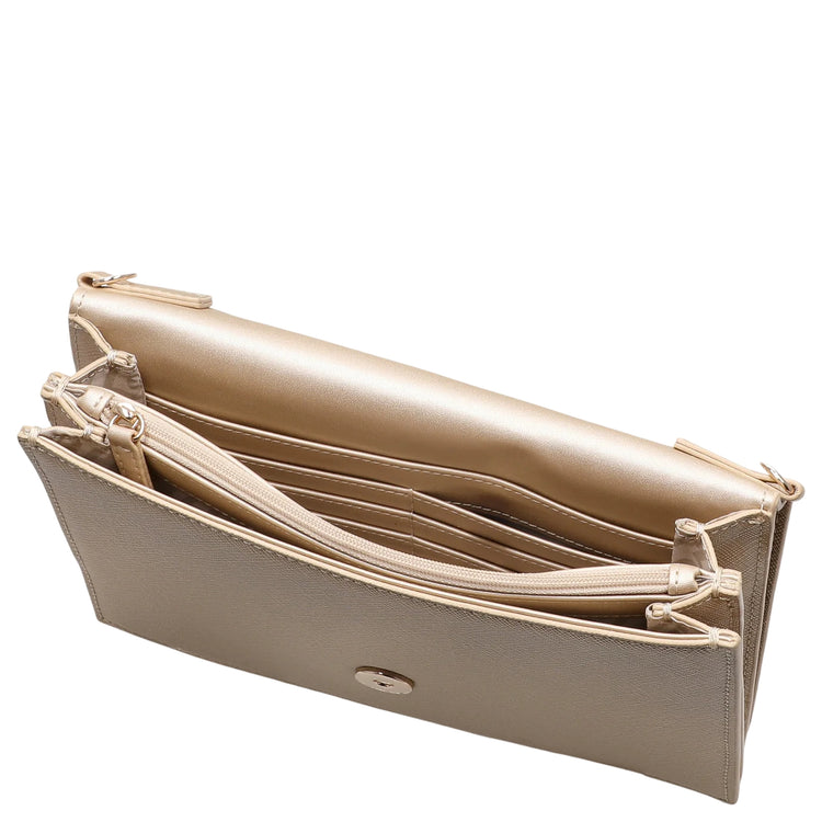 Borsa a tracolla Donna con catena Oro interno