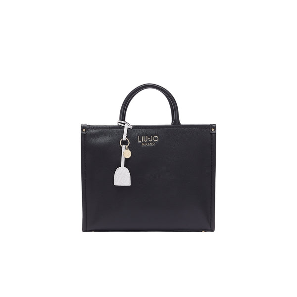 Borsa a mano Donna media con charm Nero