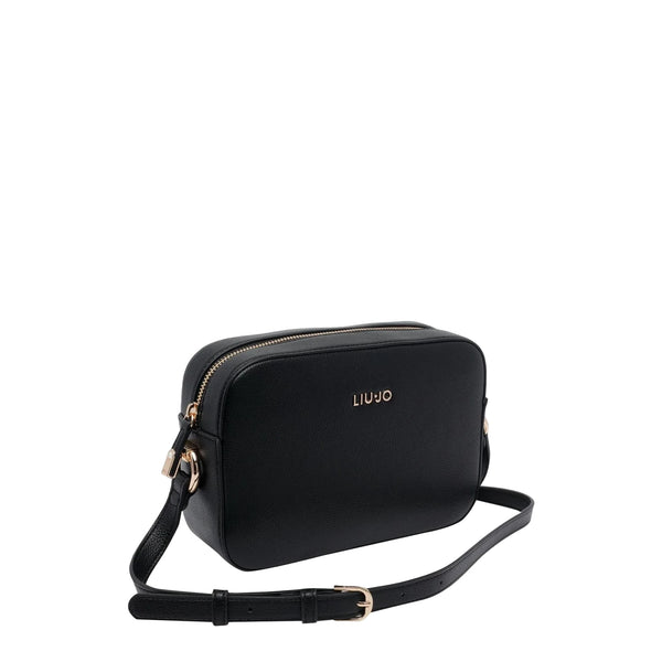 Borsa a tracolla Donna nera con logo frontale