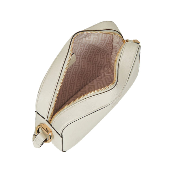 Borsa a tracolla Donna bianca con logo frontale