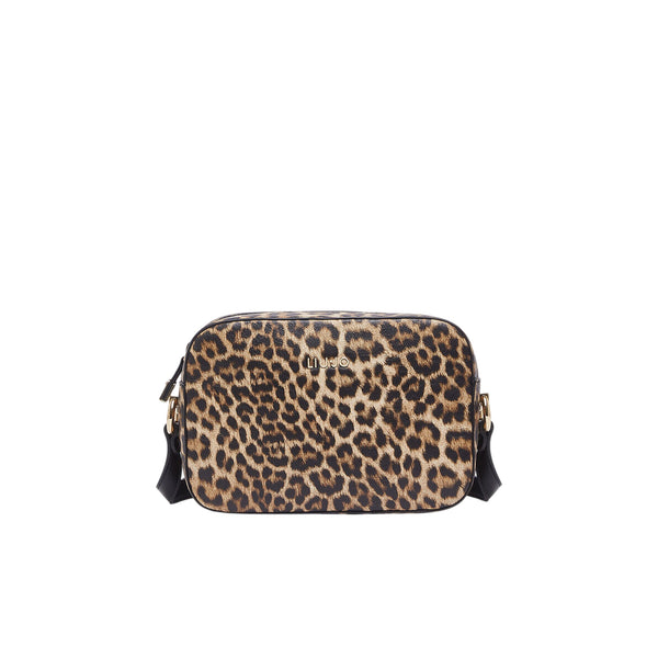Borsa stampa animalier con tracolla regolabile