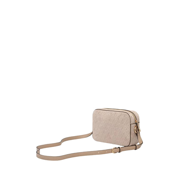 Borsa a tracolla beige monogram Liu Jo