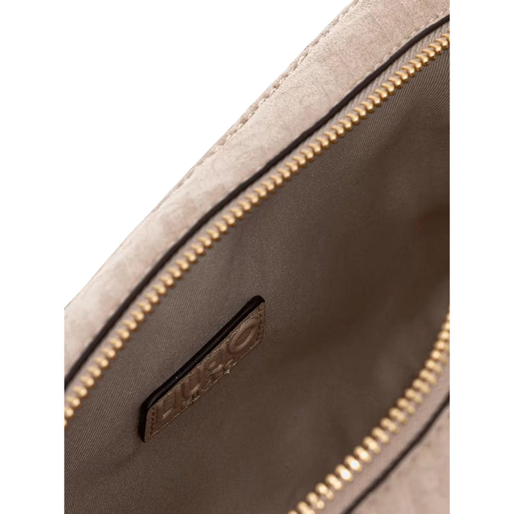 Borsa a tracolla beige monogram Liu Jo