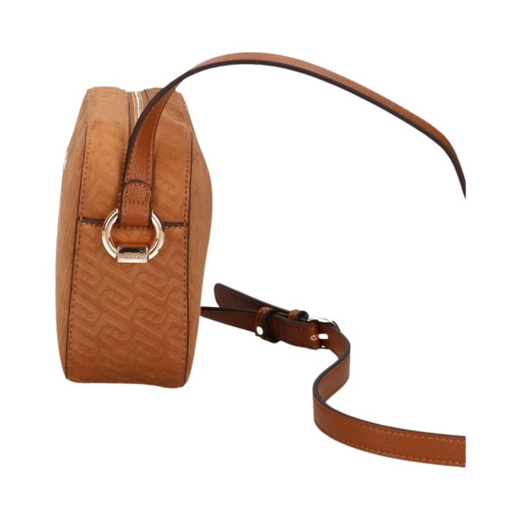 Borsa marrone a tracolla in ecopelle