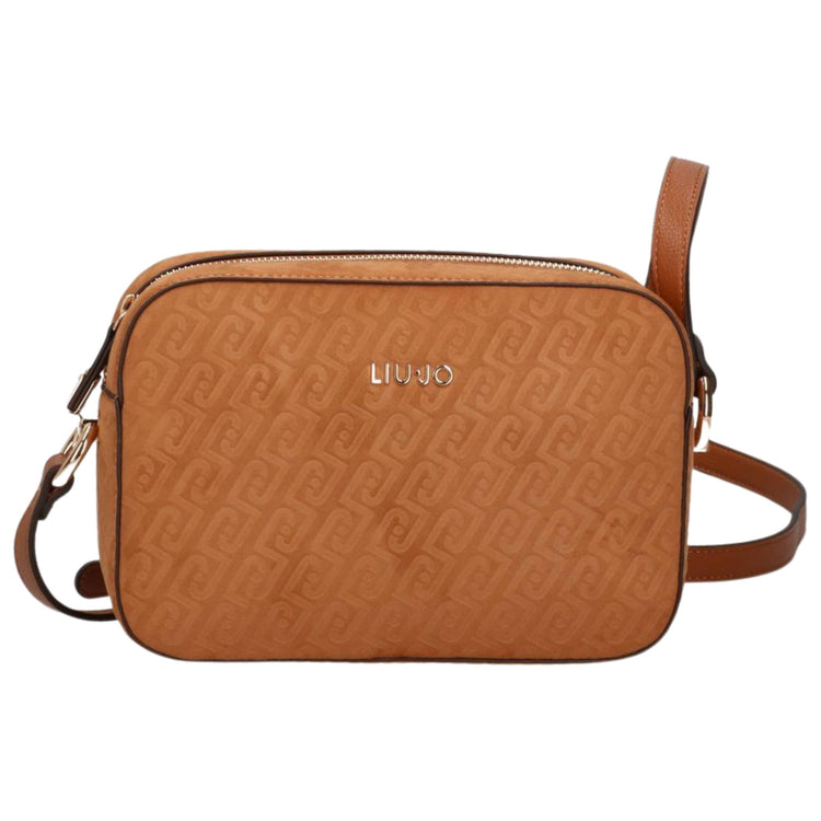 Borsa marrone a tracolla in ecopelle