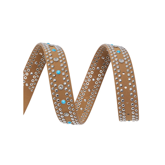 Cintura da donna con borchie smaltate