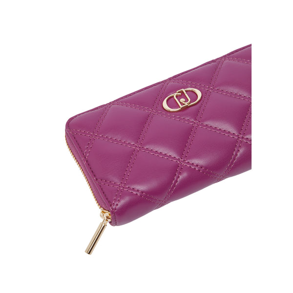 Portafoglio Donna grande matelassé fucsia