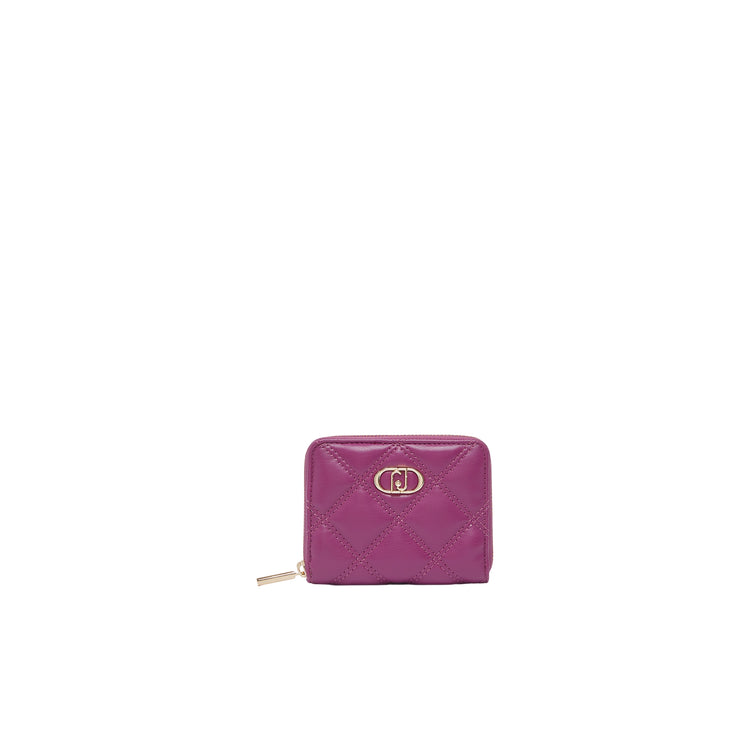 Portafoglio Donna piccolo matelassé fucsia
