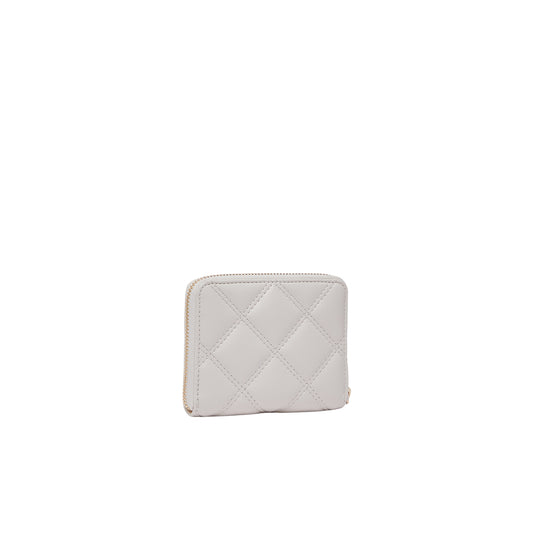 Portafoglio Donna piccolo matelassé Bianco retro