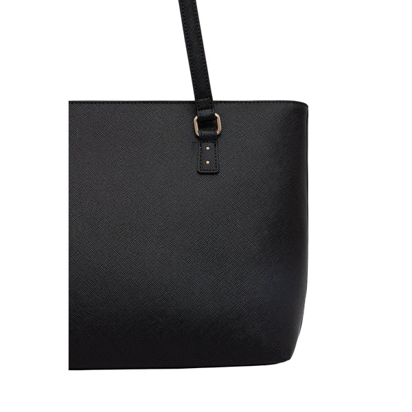 Tote bag grande Donna con charm nero dettaglio retro