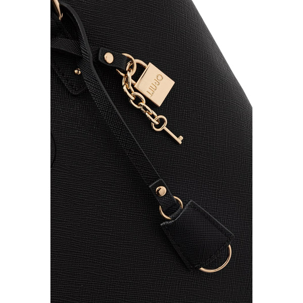 Tote bag grande Donna con charm nero dettaglio charm