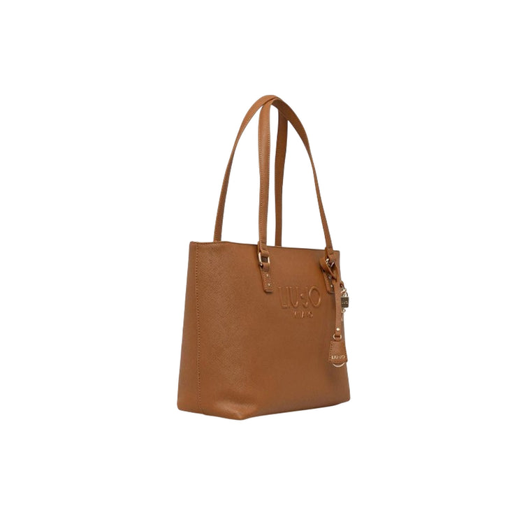 Tote bag grande Donna con charm marrone