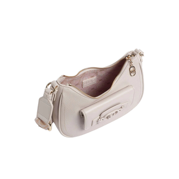 Borsa Donna con tracolla in tessuto logato Beige interno