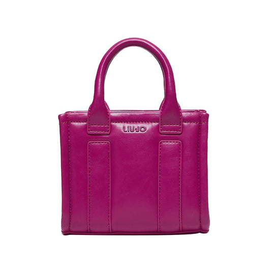 Borsa Donna con tracolla logata Fucsia frontale