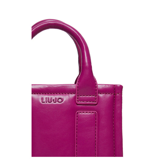 Borsa Donna con tracolla logata Fucsia dettaglio