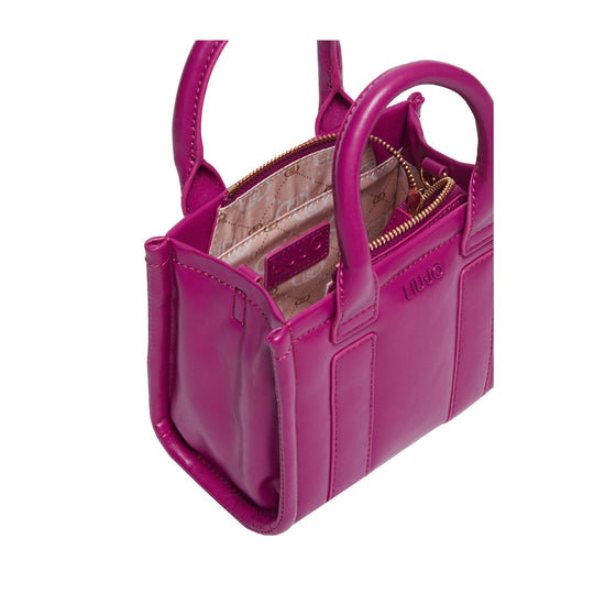 Borsa Donna con tracolla logata Fucsia interno