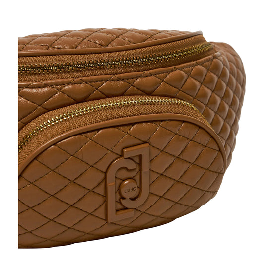 Quilted bum bag with charm Brown Liu Jo Martini 900