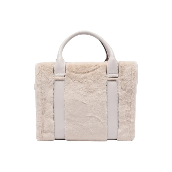 Borsa Donna a mano in teddy beige retro