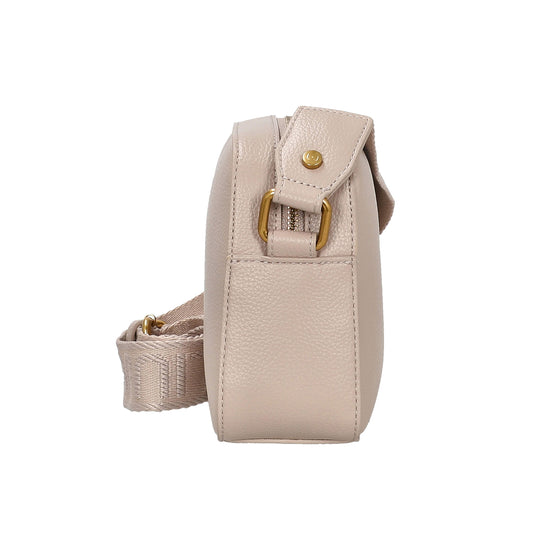 Borsa Donna con pochette interna staccabile beige laterale